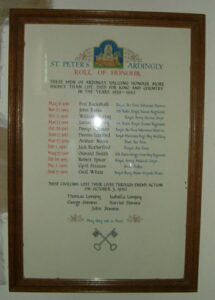 Roll of Honour 1939-45